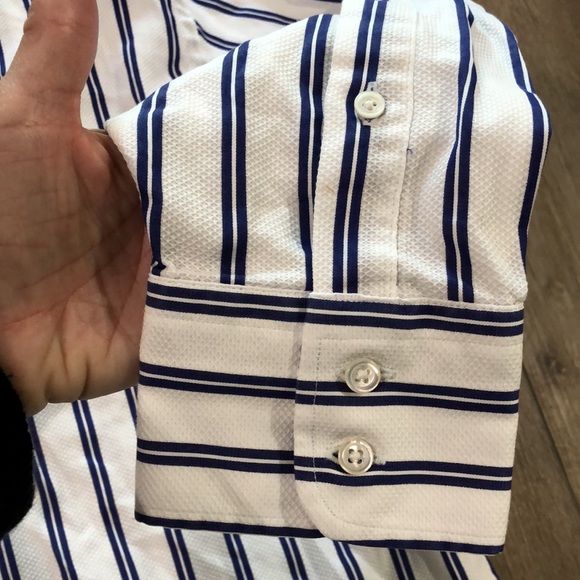 BROOKS BROTHERS x THOMAS MASON Superfine Italian Shirting Regent Fit Dress Shirt - Picture 6 of 10